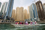 Pink Caravan Painting Dubai Sky Pink for Breast Cancer Awareness