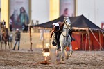  Saudi Knights Demonstrate Their Skill on Horseback at Souk Okaz