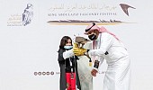 Children take part in Saudi falconry festival